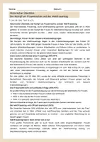 Vorschau - Arbeitsblätter - Weltfrauentag (Historischer Überblick, Plakat) - Seite 1