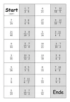 Vorschau - Spiele - Domino (Brüche dividieren) 3 Niveaustufen - Seite 3