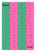 Vorschau - Spiele - Dominos (Brüche vervielfältigen und Brüche aufteilen) - Deckblatt