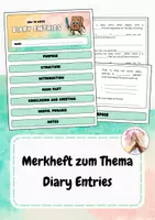 Vorschau - Poster - Merkheft Diary Entry - Deckblatt