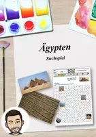 Vorschau - Unterrichtsreihen - Ägypten - Suchspiel inkl. Lösung (auch Homeschooling) - Deckblatt