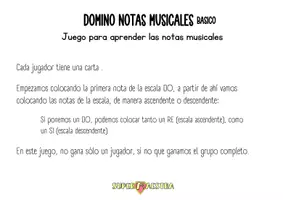 Vista previa - Juegos / Gamificación - DOMINÓ de notas musicales nivel básico - página 1