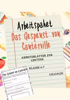 Vorschau - Arbeitsblätter - Das Gespenst von Canterville: Arbeitsblätter - Deckblatt