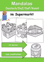 Vorschau - Unterrichtsreihen - Materialpaket - im Supermarkt XXL Paket Wortschatzpaket - DaZ/DaF, Deutsch, Sachunterricht (Grundschule) - Seite 1