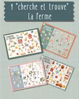 Aperçu - Jeux - 4x Cherche et Trouve sur le thème de LA FERME - Page de couverture