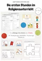 Vorschau - Stundenentwürfe - Religion: Die ersten Stunden im Religionsunterricht (Klasse 1) - Deckblatt