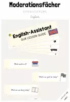 Vorschau - Merkblätter - Englisch: Moderation/ Moderationsfächer für den Stundenverlauf/ English Assistent (Kl.3/4) - Deckblatt