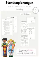 Vorschau - Stundenentwürfe - Einschulung: Komplette Unterrichtsreihe für die erste Schulwoche + Material/ Komplettpaket (Klasse 1) - Seite 1