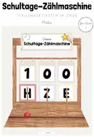 Vorschau - Poster - Anfangsunterricht Mathe: Schultagezählmaschine (100-Tage-Fest) - Deckblatt