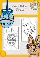 Vorschau - Mal- und Bastelvorlagen - Ostern Ausmalbilder Kunst Vorschule - Deckblatt
