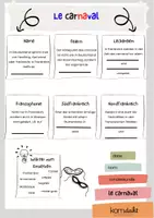 Vorschau - Spiele - le carnaval (Gesamtpaket) Bildkarten/ Arbeitsblätter - Sekundarstufe - Deckblatt