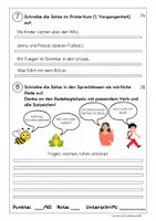 Vorschau - Klassenarbeiten - Grammatik-Klassenarbeit/Lernstandserhebung: Klasse 3 und 4 - Seite 3