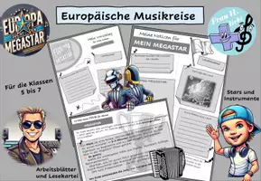 Vorschau - Unterrichtsreihen - Musikalische Europareise - Europa sucht den Megastar - Seite 1