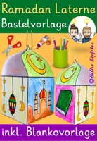 Vorschau - Mal- und Bastelvorlagen - Ramadan & Zuckerfest Bastelvorlage GESCHENKEBOX / LATERNE - Deckblatt