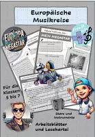 Vorschau - Unterrichtsreihen - Musikalische Europareise - Europa sucht den Megastar - Deckblatt