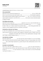 Vorschau - Arbeitsblätter - Babe Ruth (Lückentext, Erklärvideo, Übungen) - Deckblatt