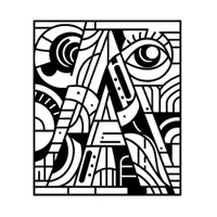 Aperçu - Matériel pour travaux manuels / dessin - ABC coloriages (Lettres en style cubiste) - Page 1