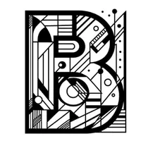 Aperçu - Matériel pour travaux manuels / dessin - ABC coloriages (Lettres en style cubiste) - Page 2