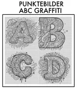 Aperçu - Matériel pour travaux manuels / dessin - ABC Graffiti lettres coloriages en design à points - Page de couverture