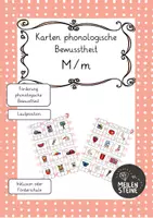 Vorschau - Fördermaterial/Inklusion - Kartei phonologische Bewusstheit M/m - Deckblatt