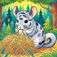 Aperçu - Matériel pour travaux manuels / dessin - Chinchillas coloriages (50 modèles à colorier) - Page de couverture