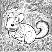 Aperçu - Matériel pour travaux manuels / dessin - Chinchillas coloriages (50 modèles à colorier) - Page 2