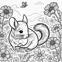 Aperçu - Matériel pour travaux manuels / dessin - Chinchillas coloriages (50 modèles à colorier) - Page 3