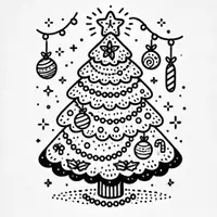 Aperçu - Matériel pour travaux manuels / dessin - Sapin de Noël coloriages (50 modèles à colorier) - Page de couverture