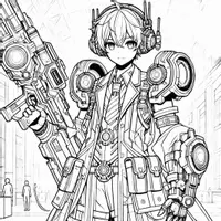 Aperçu - Matériel pour travaux manuels / dessin - Cosplay coloriages (50 modèles à colorier) - Page 1