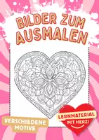 Vorschau - Mal- und Bastelvorlagen - Herz Mandala - Seite 1