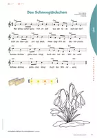 Vorschau - Stundenentwürfe - Frühlingslied: Das Schneeglöckchen singen und musizieren - Seite 2