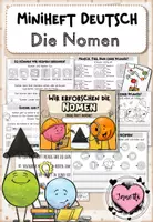 Vorschau - Arbeitsblätter - Nomen erforschen | Miniheft Klasse 2 - Deckblatt