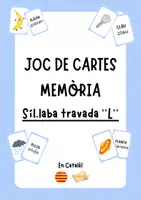 Vista previa - Juegos / Gamificación - JOC DE CARTES/MEMÒRIA. SÍL.LABA TRAVADA ''L'' - Portada