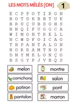 Aperçu - Apprentissages en autonomie - Les mots mêlés mélangés PERIODE 3 - Page 1