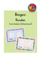 Vorschau - Spiele - Bingos - Runden in verschiedenen Zahlenräumen - Deckblatt