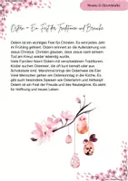 Vorschau - Arbeitsblätter - Lesetexte Ostern 3 verschiedene Niveaus und zusätzlicher Sachtext - Seite 1