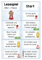 Vorschau - Spiele - Lesespiel / Lesekette "Aktiv und Passiv" - Seite 1