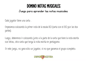 Vista previa - Juegos / Gamificación - DOMINÓ de notas musicales nivel difícil - página 1