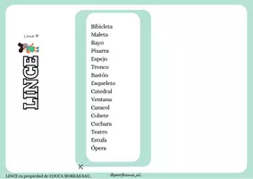 Vista previa - Juegos / Gamificación - Juego del Lince®️- Vocabulario Poco Común - página 2