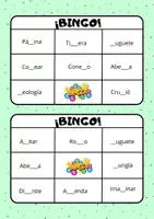 Vista previa - Juegos / Gamificación - BINGO -Palabras con G/J - página 3