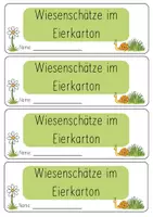 Vorschau - Arbeitsblätter - Wiesenschätze im Eierkarton - Seite 1