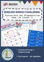 Vorschau - Arbeitsblätter - Simple Present Bingo – Fragesätze - Deckblatt
