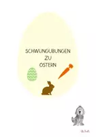 Vorschau - Mal- und Bastelvorlagen - Schwungübungen zu Ostern - Feinmotorik - Deckblatt