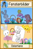 Vorschau - Arbeitsblätter - Osterbasteln Materialpaket – Bastelvorlagen für Ostern | Grundschule & Kita #hasenstarkehighlights2026 - Seite 1