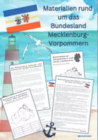 Vorschau - Arbeitsblätter - Materialien rund um das Bundesland Mecklenburg-Vorpommern - 4. Klasse - Deckblatt