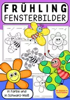 Vorschau - Mal- und Bastelvorlagen - Schmetterlings-Bundle – Ausmalbilder & Fensterdekoration für den Kunstunterricht Klasse 1 2 3 4 - Seite 1