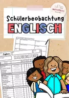 Vorschau - Lehrpläne/Lehrermaterial - Schülerbeobachtungen Englisch | Englisch | Schriftwesen - Deckblatt