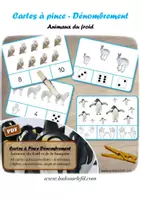 Aperçu - Apprentissages en autonomie - Cartes à pince Dénombrement - Animaux du froid - Page de couverture