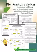 Vorschau - Arbeitsblätter - Die Dunkelreaktion der Fotosynthese (Kl. 11) - Deckblatt