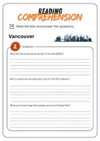 Vorschau - Arbeitsblätter - Reading Comprehension - Vancouver + Solutions - Seite 3